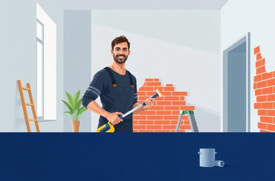 Intérieur rénové après travaux de peinture à Montbéliard